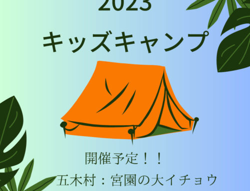 2023 キッズキャンプ開催予定！